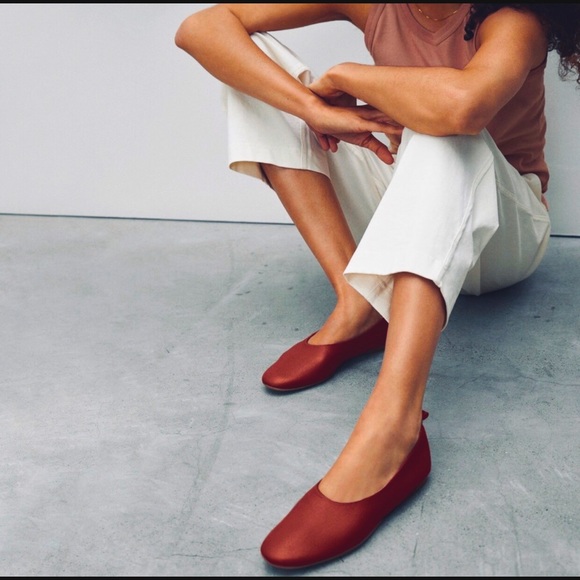 Everlane Shoes - Red Italian Leather Day Glove Flats